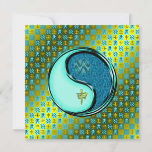 Aquarius & Water Monkey Card