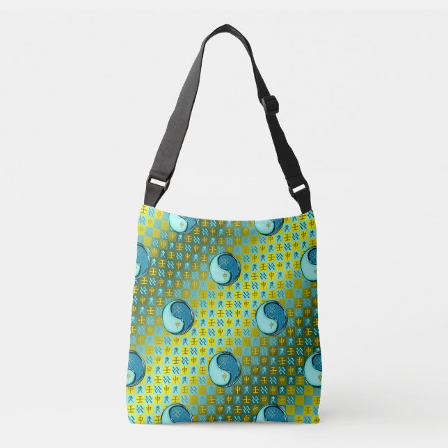 Aquarius & Water Monkey Crossbody Bag (Front)