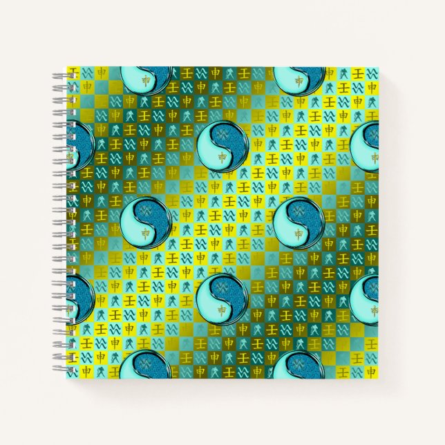 Aquarius & Water Monkey Notebook (Front)