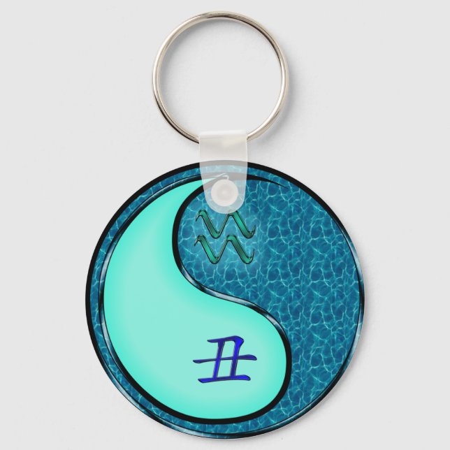 Aquarius & Water Ox Key Ring (Front)