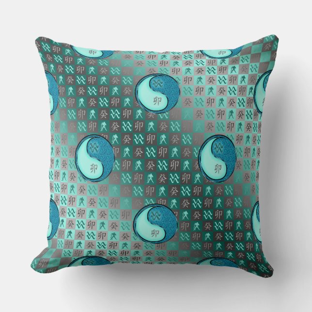 Aquarius & Water Rabbit Cushion (Front)