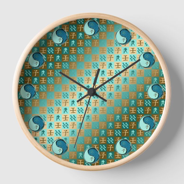 Aquarius & Water Rat Clock (Front)