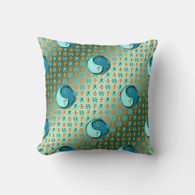 Aquarius & Water Rat Cushion (Front)