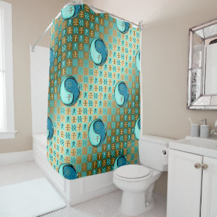Aquarius & Water Rat Shower Curtain