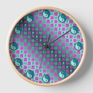 Aquarius & Water Rooster Clock