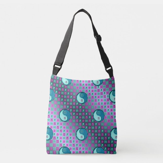 Aquarius & Water Rooster Crossbody Bag (Front)