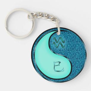 Aquarius & Water Snake Key Ring