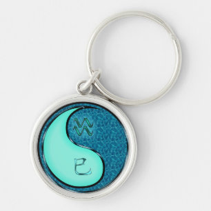 Aquarius & Water Snake Key Ring