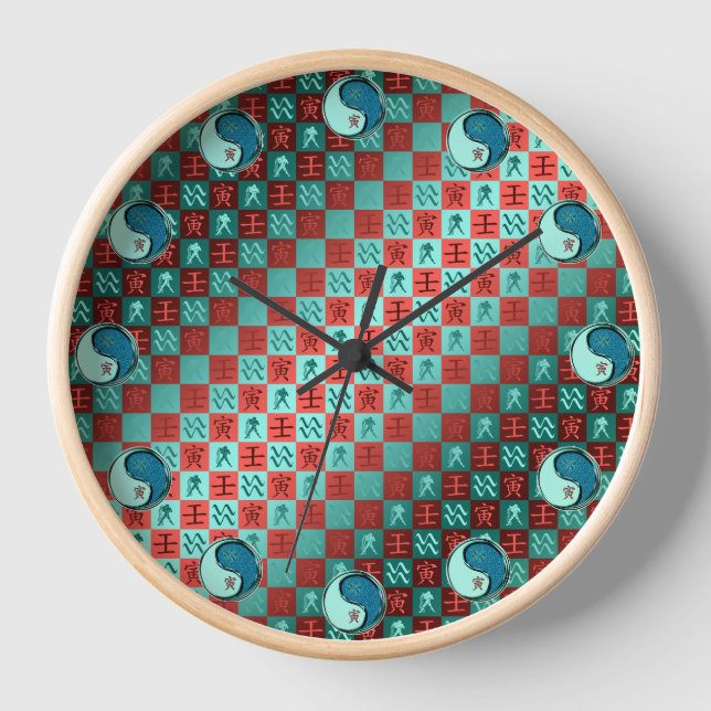 Aquarius & Water Tiger Clock (Front)