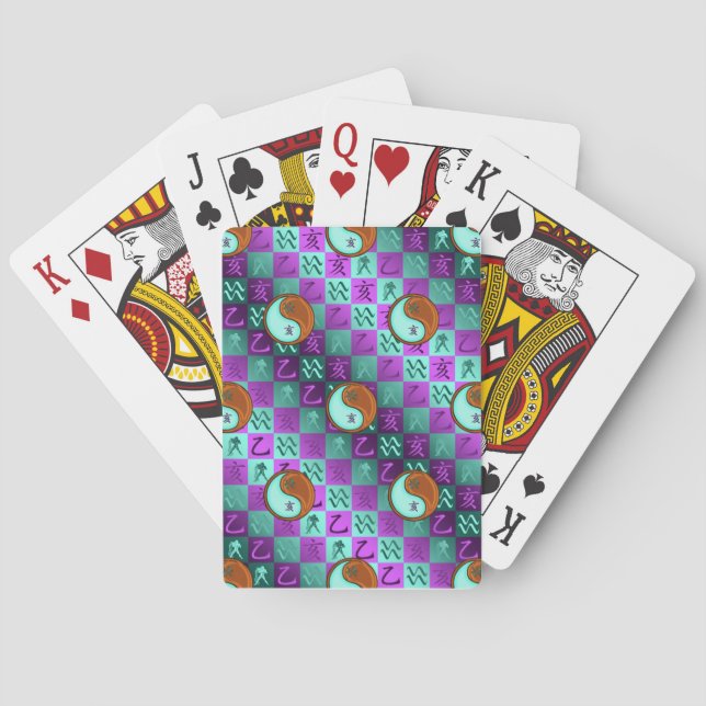 Aquarius & Wood Boar Playing Cards (Back)
