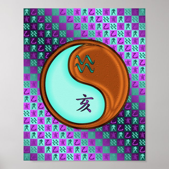 Aquarius & Wood Boar Poster (Front)