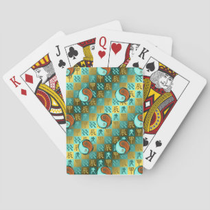 Aquarius & Wood Dragon Playing Cards