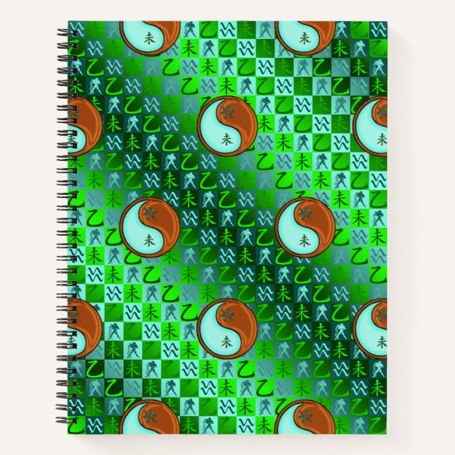 Aquarius & Wood Goat Notebook (Front)