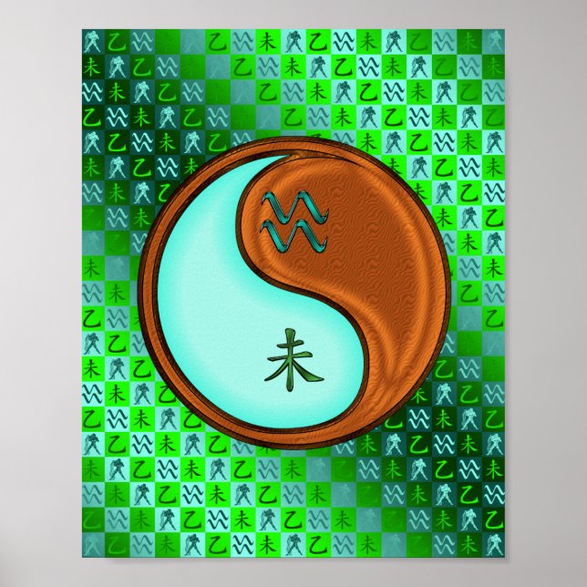 Aquarius & Wood Goat Poster (Front)