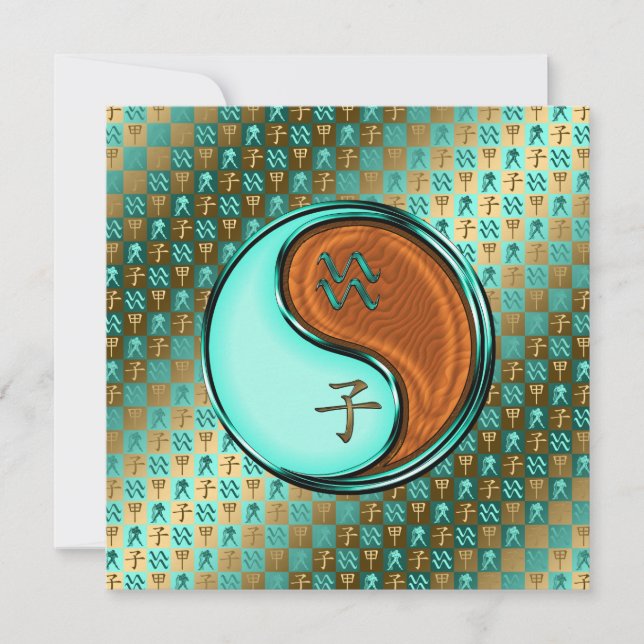 Aquarius & Wood Rat Card (Front)