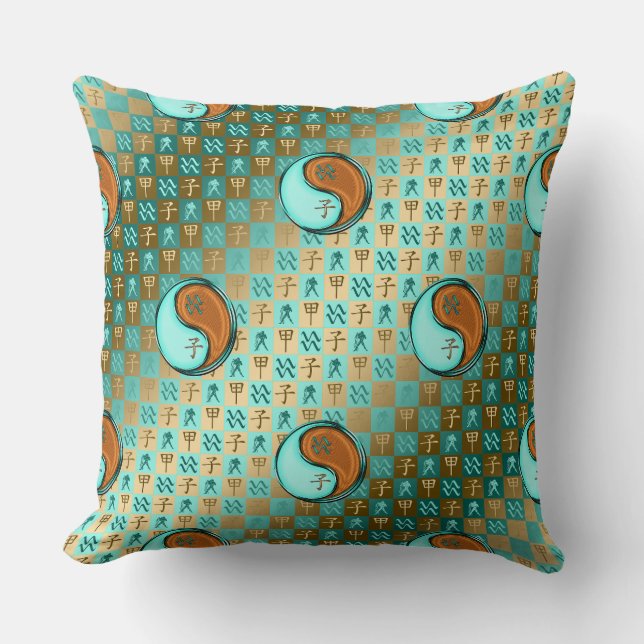 Aquarius & Wood Rat Cushion (Front)
