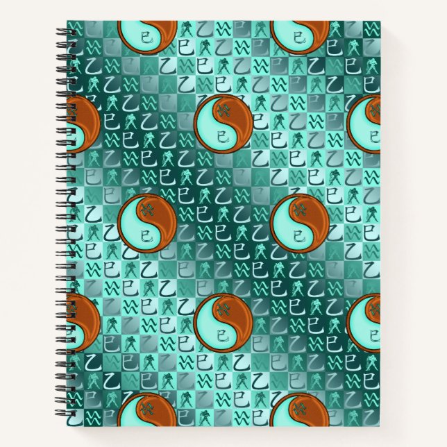 Aquarius & Wood Snake Notebook (Front)