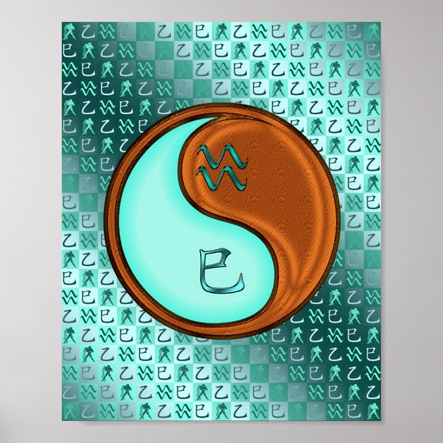Aquarius & Wood Snake Poster (Front)