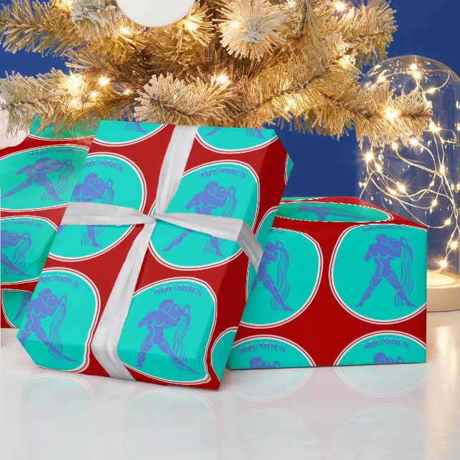 Aquarius Wrapping Paper (Holidays)