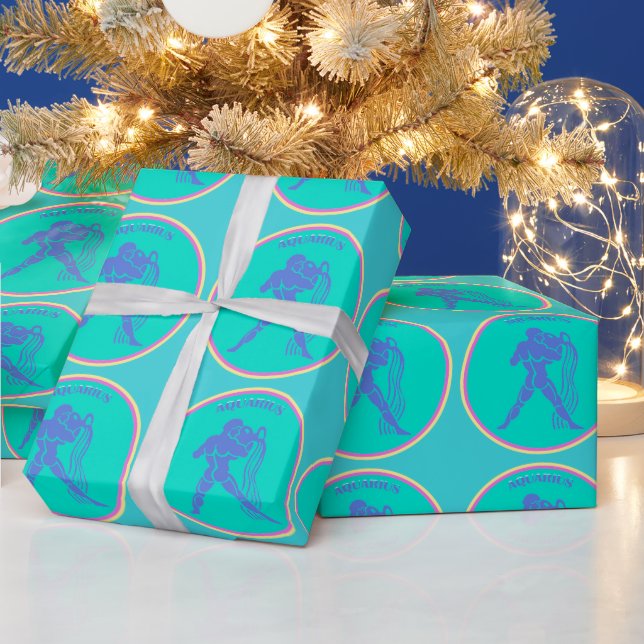 Aquarius Wrapping Paper (Holidays)