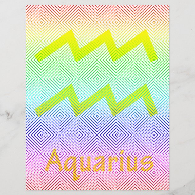 aquarius yellow, spectral romb flyer (Front)