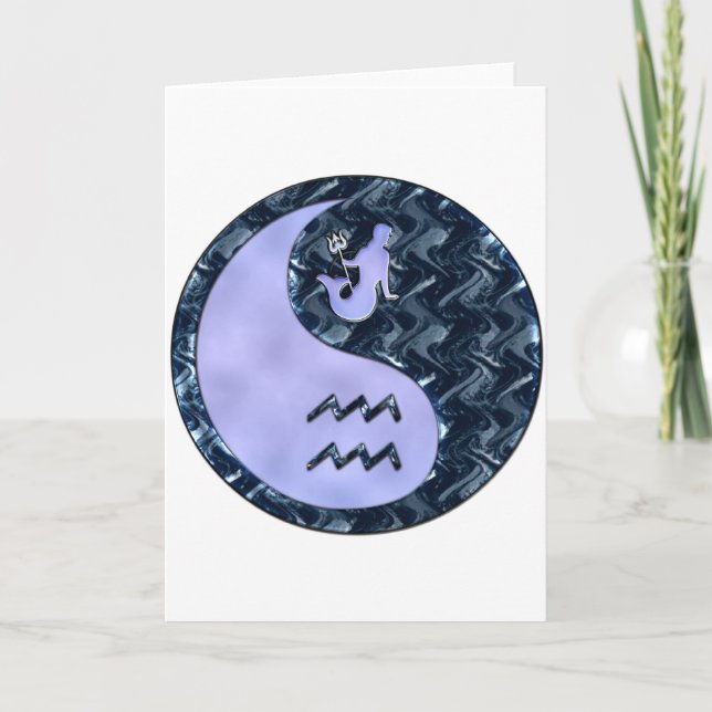 Aquarius Yin Yang Card (Front)
