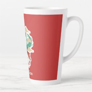 Aquarius Zodiac Artistic Symbol T-Shirt - Custom Latte Mug