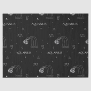 Aquarius Zodiac - Celestial Water Bearer (1) Tissue Paper