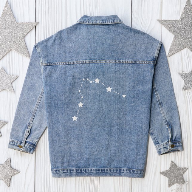 Aquarius Zodiac Constellation Denim Jacket (Creator Uploaded)