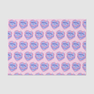 Aquarius Zodiac Coquette Heart Birthday Cake Tissue Paper
