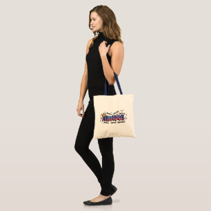 Aquarius Zodiac Graffiti Tote Bag