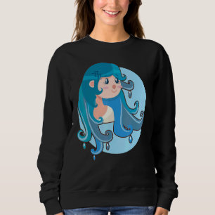 Aquarius Zodiac Horoscope Astrology Astronomy Wome Sweatshirt