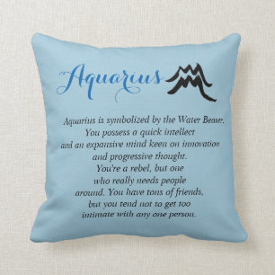 Aquarius Zodiac Horoscope Cushion