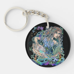 Aquarius Zodiac Key Ring