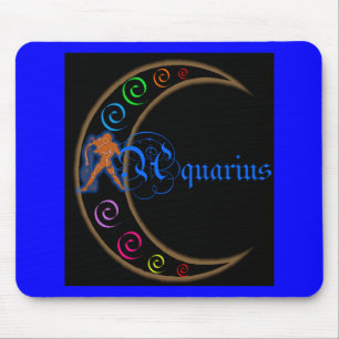Aquarius Zodiac Mouse Mat