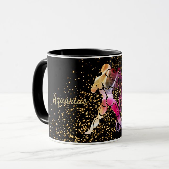 Aquarius Zodiac Mug (Front Left)