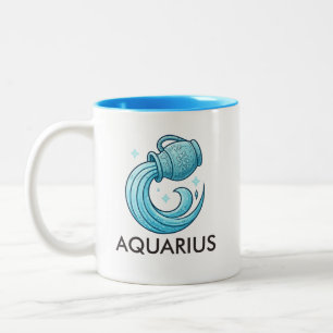 Aquarius Zodiac Sign Astrology Birthday Mug