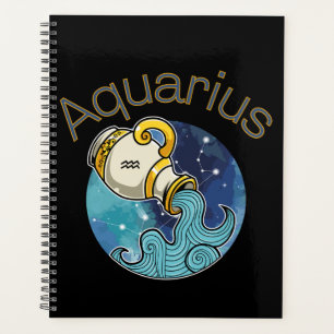 Aquarius Zodiac Sign Calendar Planner