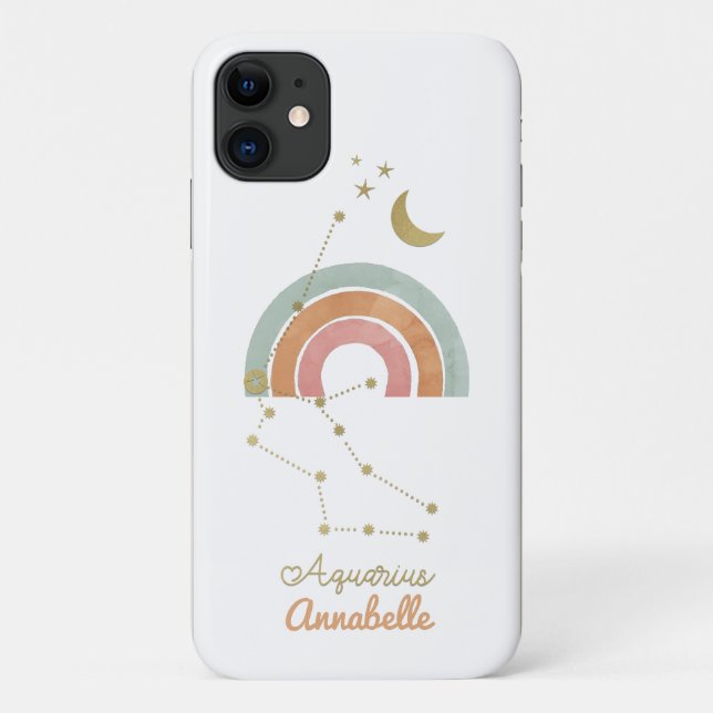 Aquarius Zodiac Sign Case-Mate iPhone Case (Back)