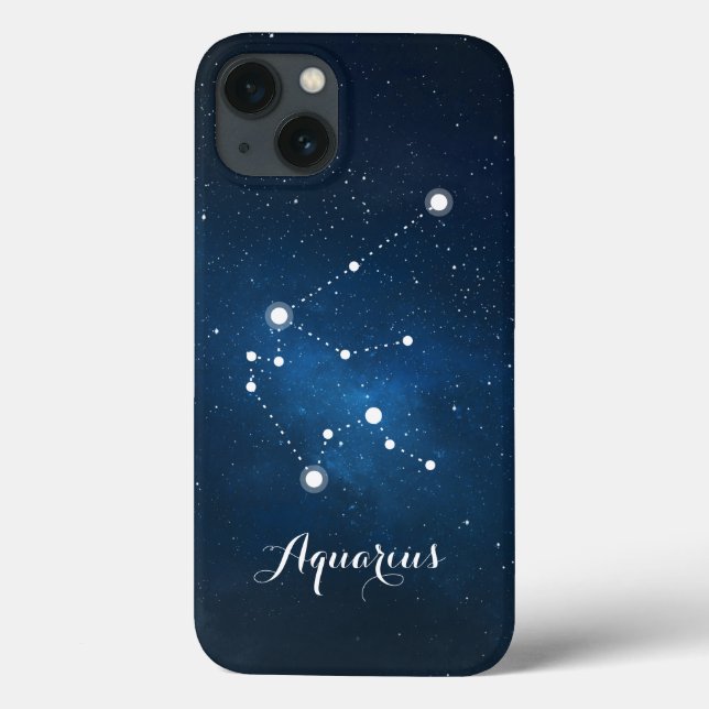 Aquarius Zodiac Sign Constellation Case-Mate iPhone Case (Back)