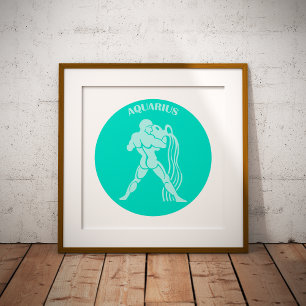 Aquarius, Zodiac Sign, Horoscope, Astrology Photo Print