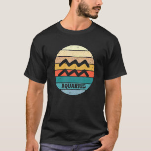 Aquarius Zodiac Sign Horoscope Symbol Birthday Ast T-Shirt