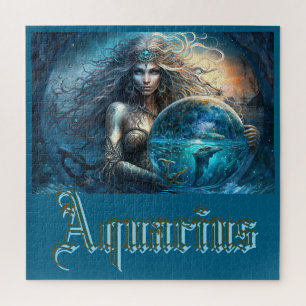 Aquarius Zodiac Sign Jigsaw Puzzle