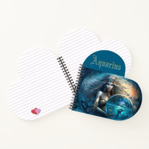 Aquarius Zodiac Sign Notebook