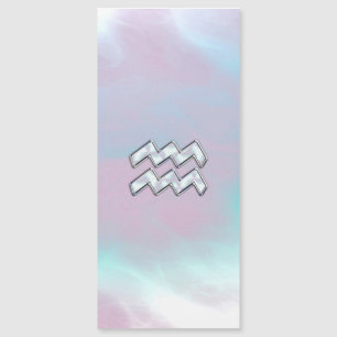 Aquarius Zodiac Sign Pastels Mother of Pearl Decor