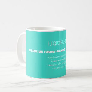 AQUARIUS Zodiac Sign Personality Traits Coffee Mug
