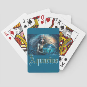 Aquarius Zodiac Sign Playing Cards