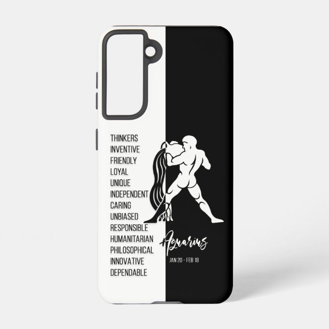Aquarius Zodiac Sign Samsung Galaxy S21 Case (Back)