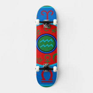 Aquarius Zodiac Skateboard
