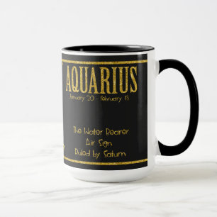 Aquarius Zodiac Star Sign Mug